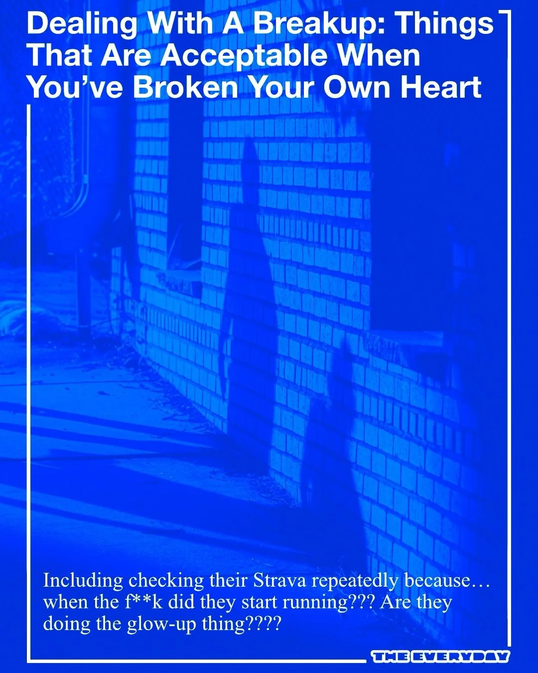 I will stand alongside Chelsea and admit, I have also done some truly unhinged things when recovering from a broken heart - but who amongst us hasn&rsquo;t?

In this unflinchingly honest - and moving - piece Chelsea has let you into her list of thing