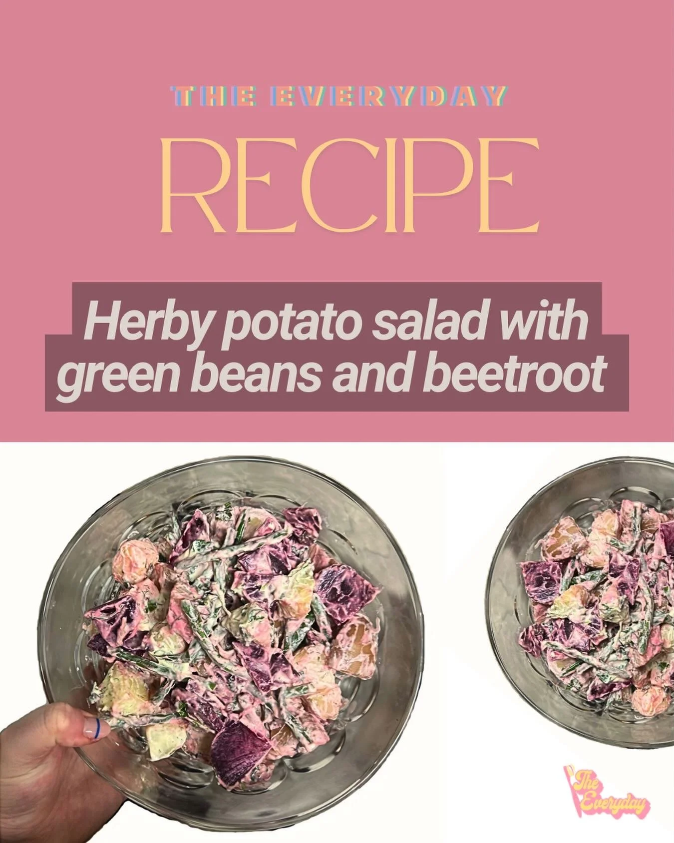 Check out our latest recipe by @charfairbairn - just in time for this incredible weather, herby, potato salad with green beans and beetroot, dressed in a creamy, mustardy dressing and packed with fresh herbs. 

Read the recipe on our website now. Lin