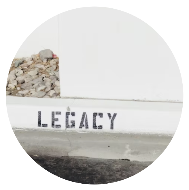 picture of the word legacy on a wall
