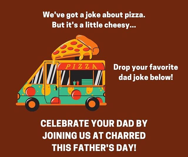 Spend Father&rsquo;s Day at Charred Swift Creek! Can&rsquo;t wait until Sunday to enjoy food from Charred? Mondays and Tuesdays we&rsquo;re offering free delivery through our togo website and Toast app for orders over $30!

Order takeout and delivery