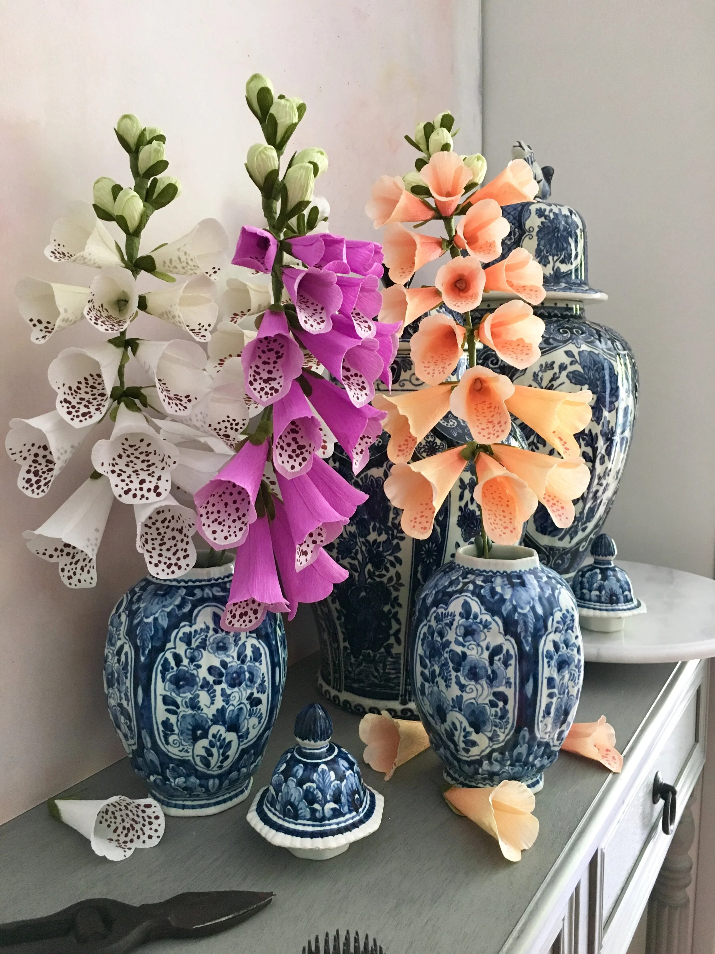 Foxgloves in blue and white by Crafted to Bloom.jpg