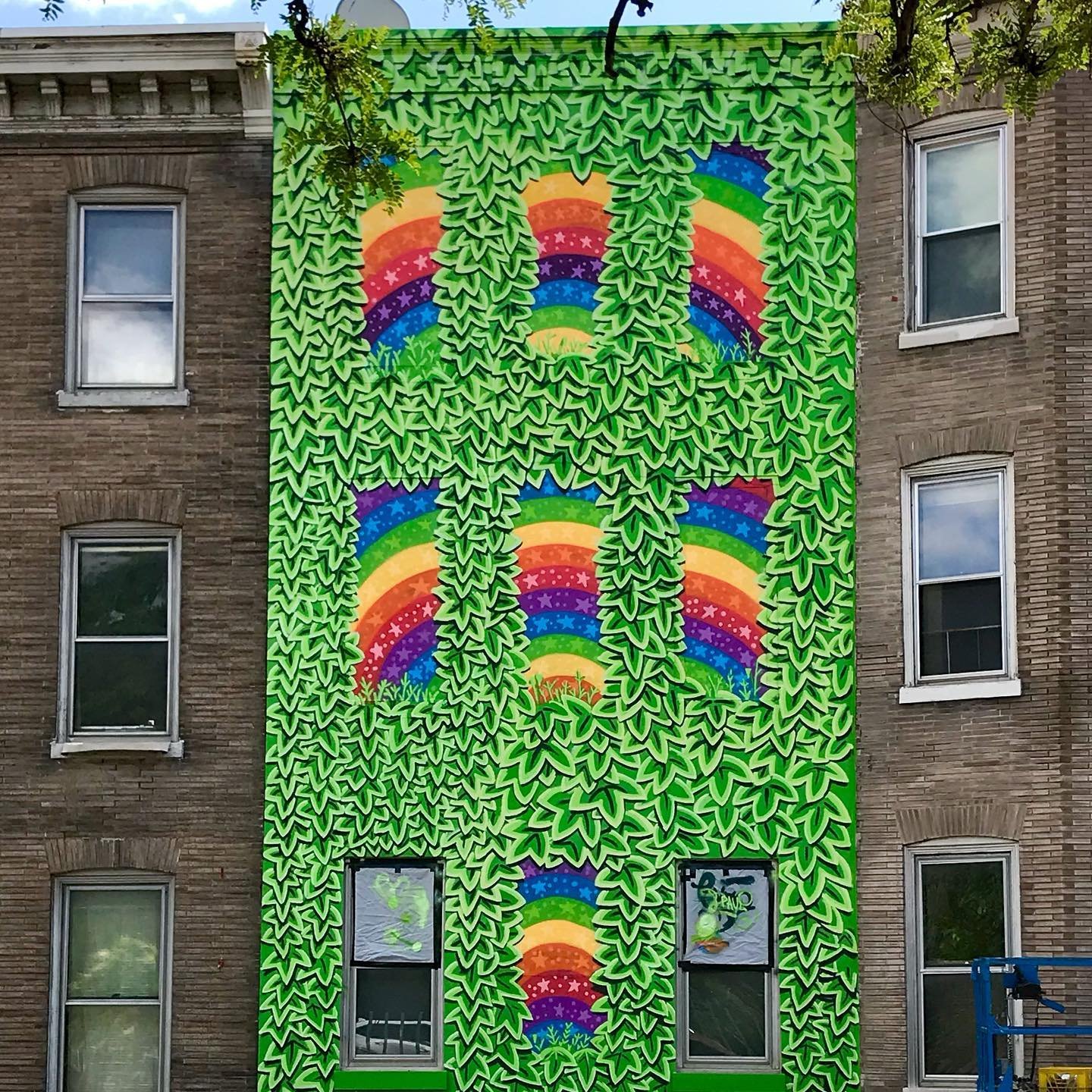 Ivy Wall from 2019 :)
Lotsa fun out in Easton for this one, hadn&rsquo;t really done anything this big but these guys had faith in me and I&rsquo;m thankful :)
&bull;finished mural (3 stories on unused property)
&bull;woodcut print inspiration, avail