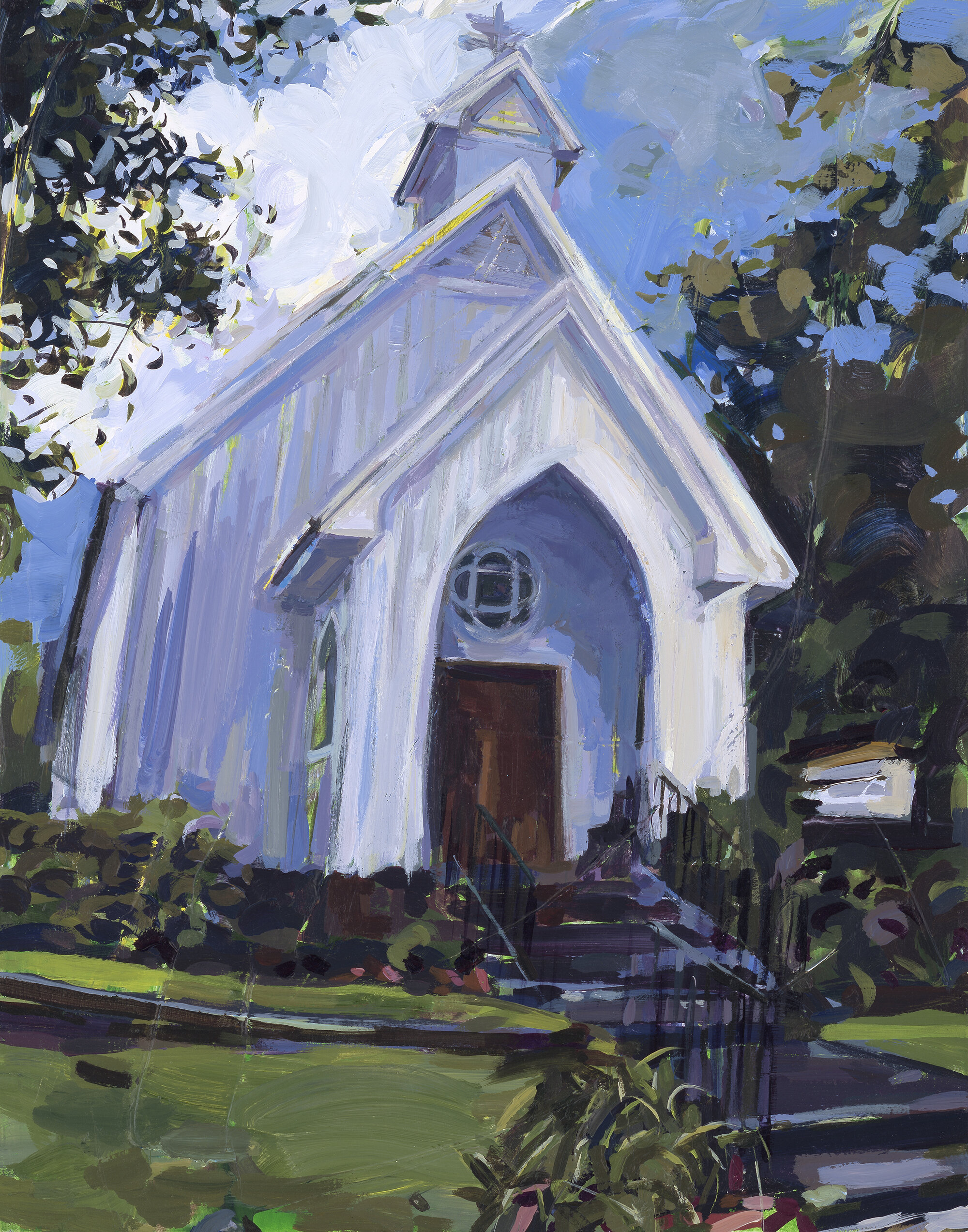 The Church of the Nativity is a tiny, 100-year-old, Episcopal mission church right in downtown Water Valley. You can't miss the Blessing Box out front, a teeny miniature of the church with a sign on the side that reads: "Blessing Box. Love God, Lo