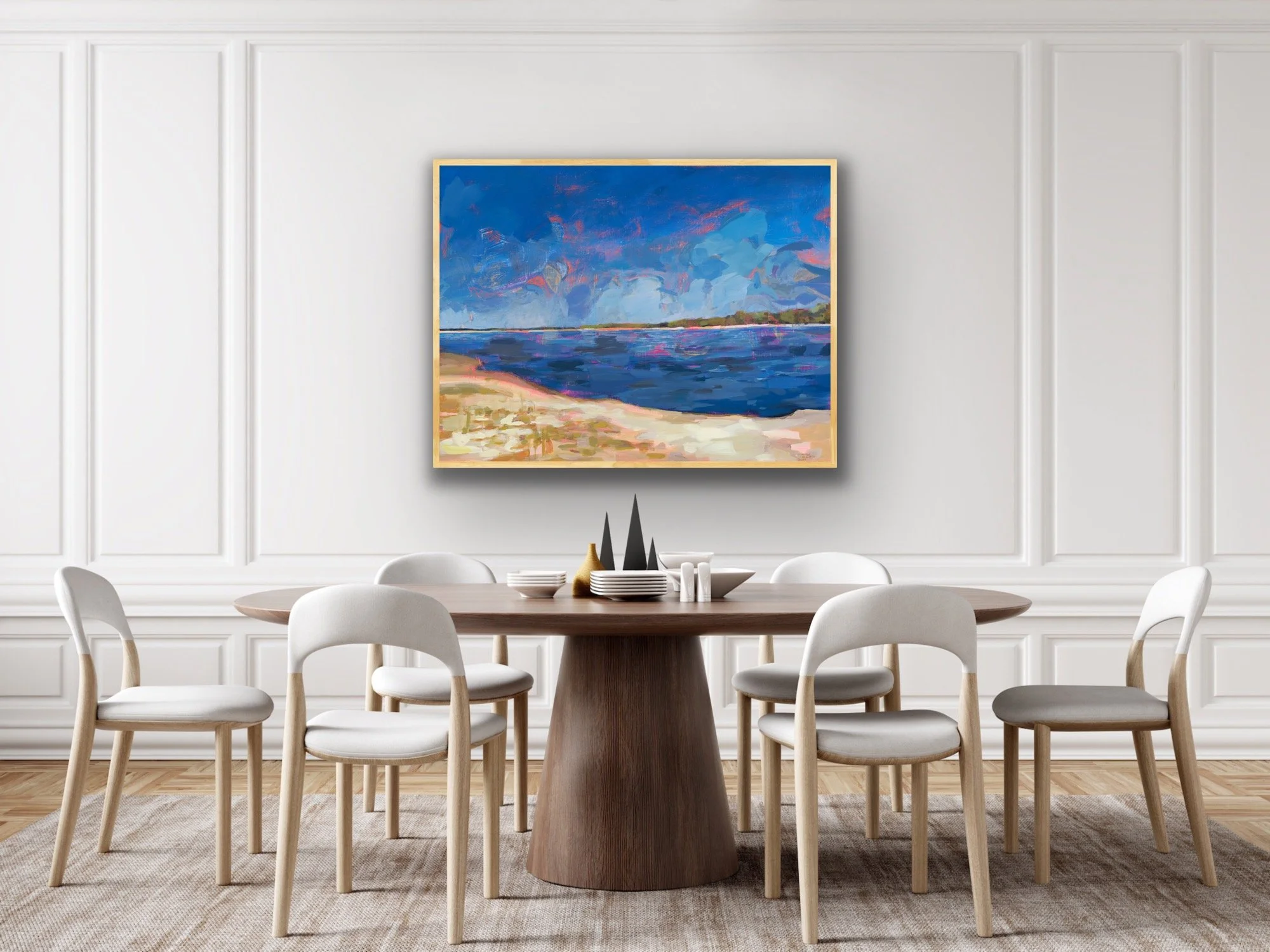 "Great River" by Jennifer Drinkwater, a bold Mississippi River Delta landscape near Greenville.