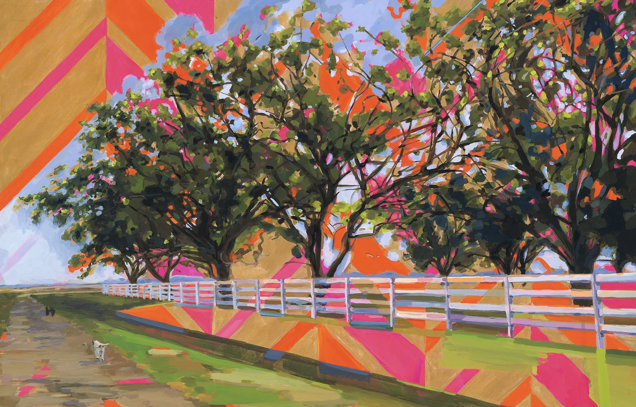 "You’ll Always Have Christmas Presents limited edition fine art print by Jennifer Drinkwater — Mississippi Delta pecan orchard painting inspired by community legacy and generosity"