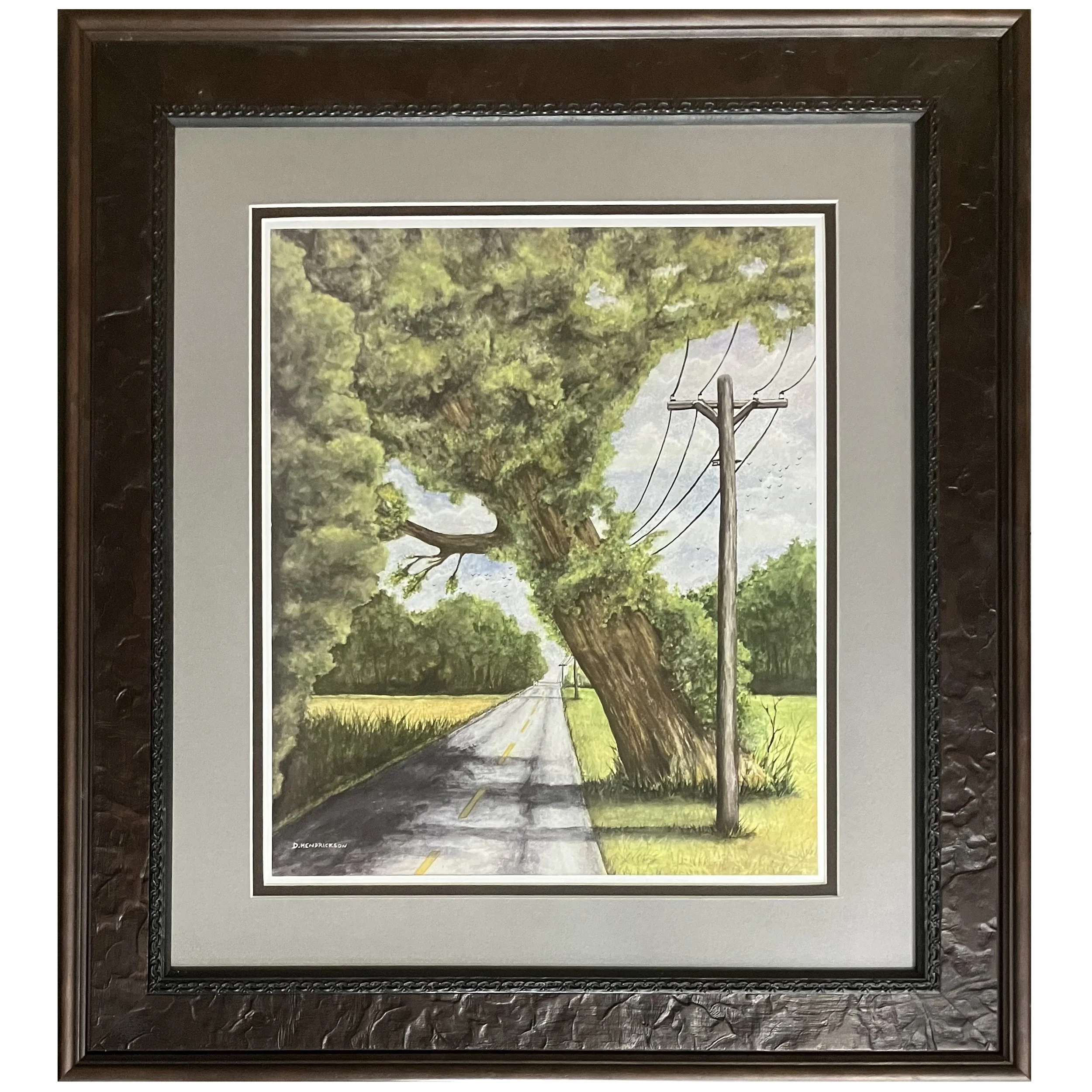 David Hendrickson - Leaning on Airport Road Print Framed.jpg