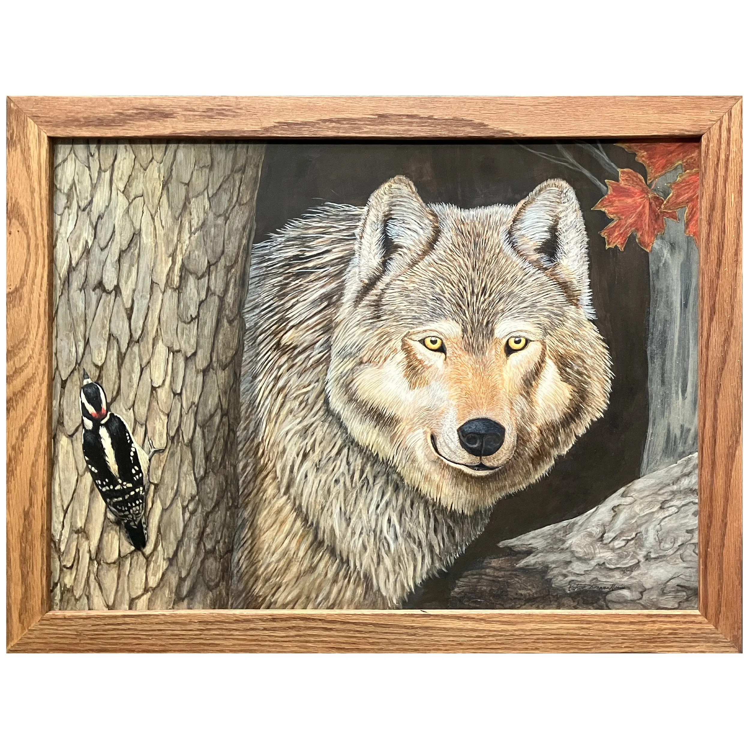 Patrick Norris - Wolf and Woodpecker.jpg