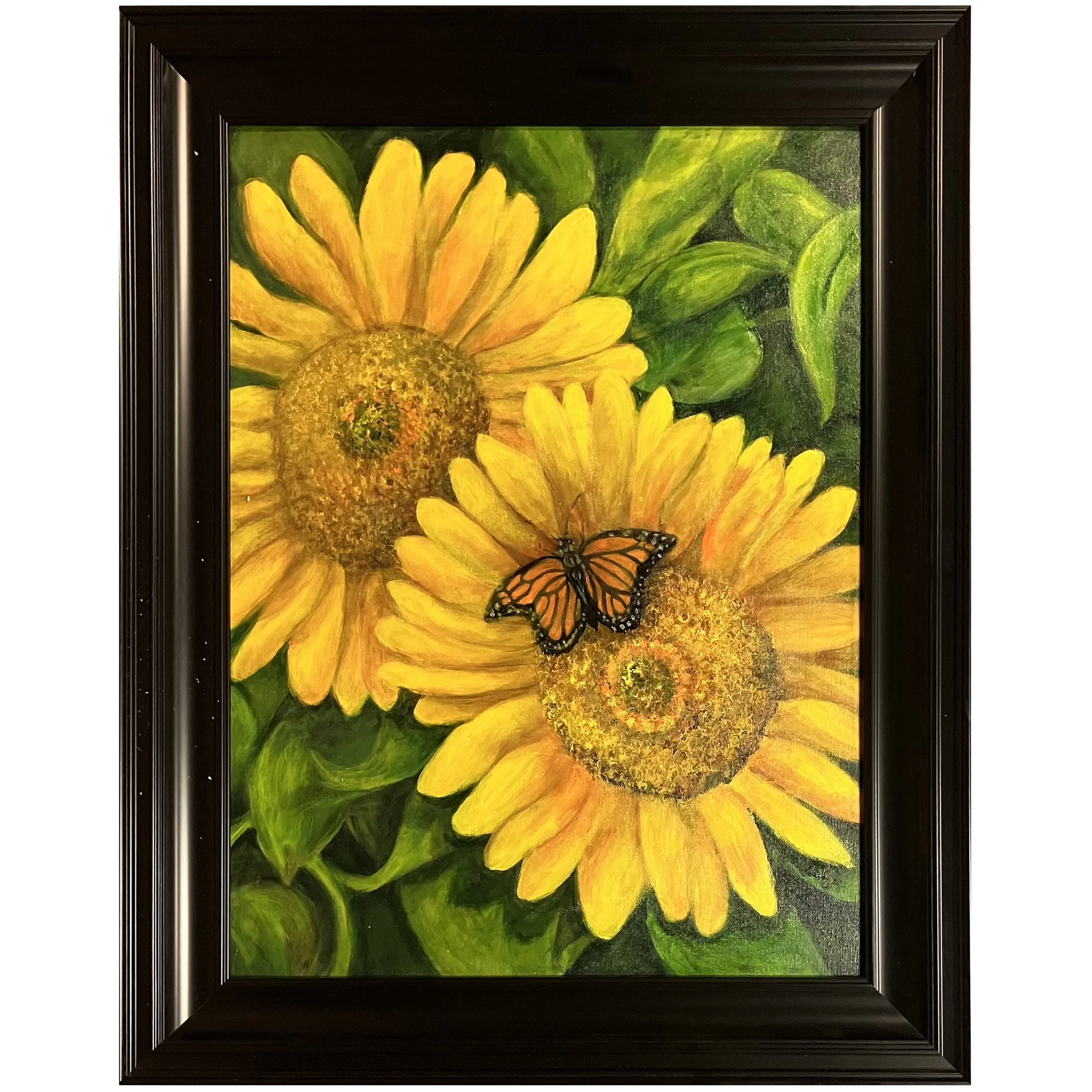 Butterfly and Sunflowers