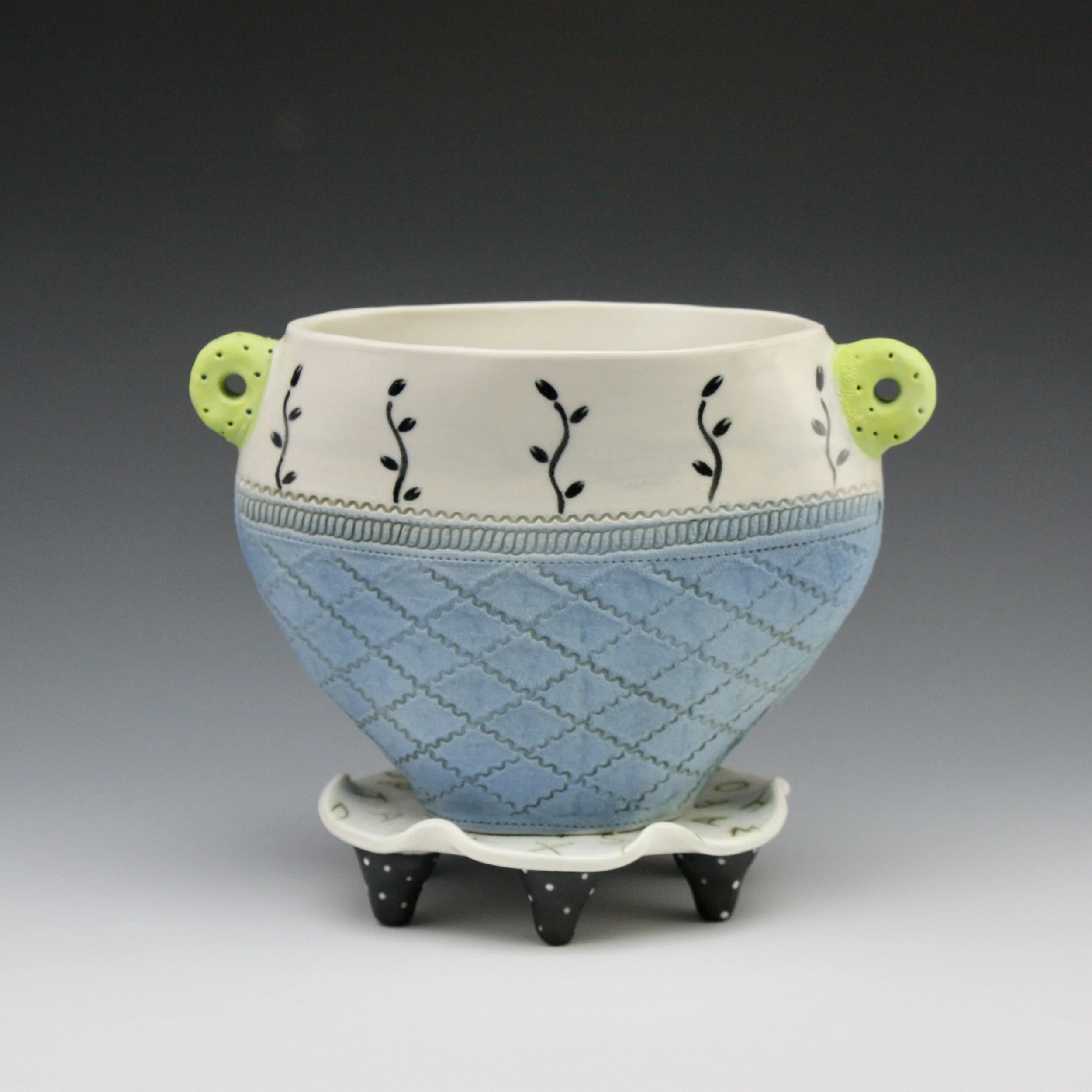 Quilted Vine Vase  SOLD