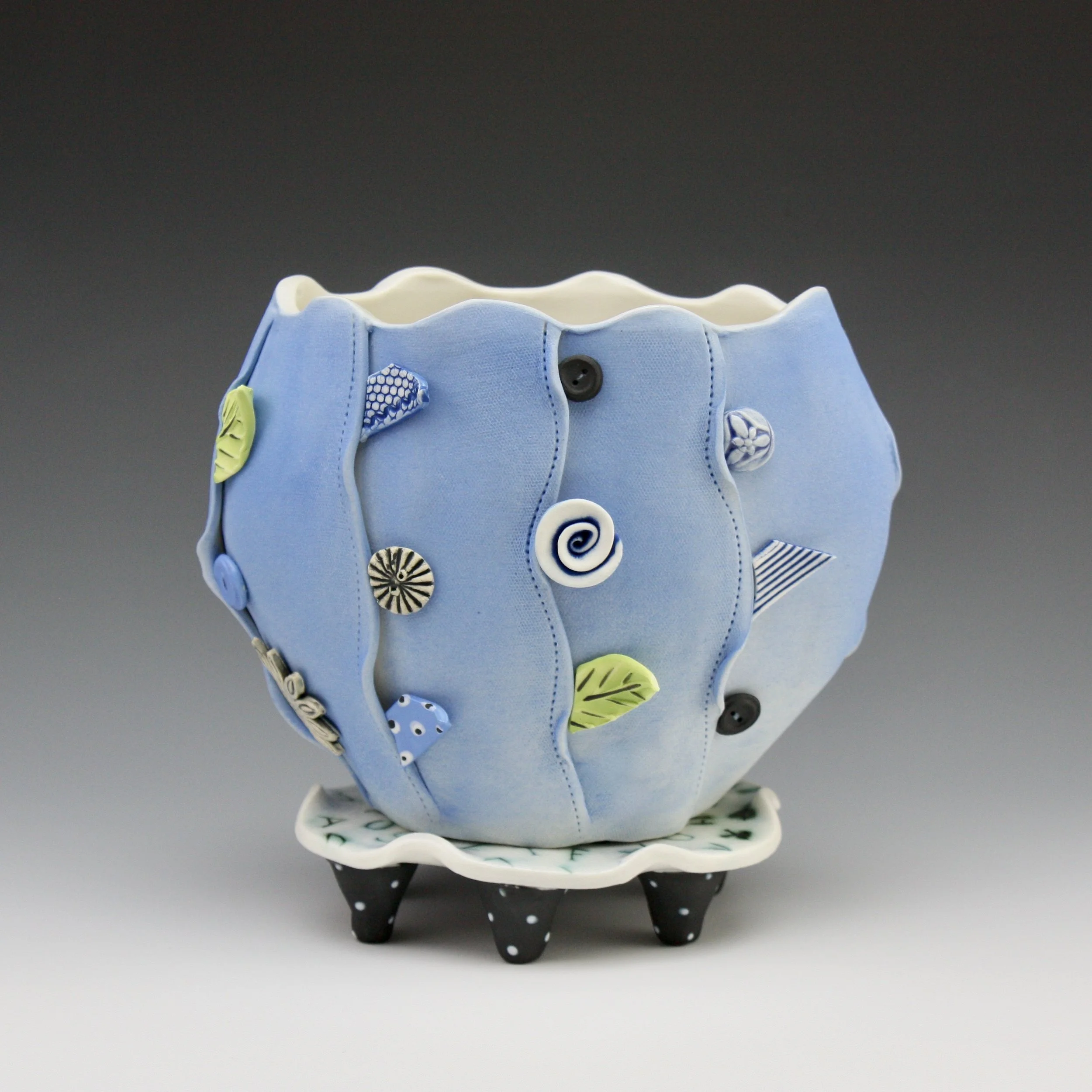 Accoutrements Vase, Blue SOLD