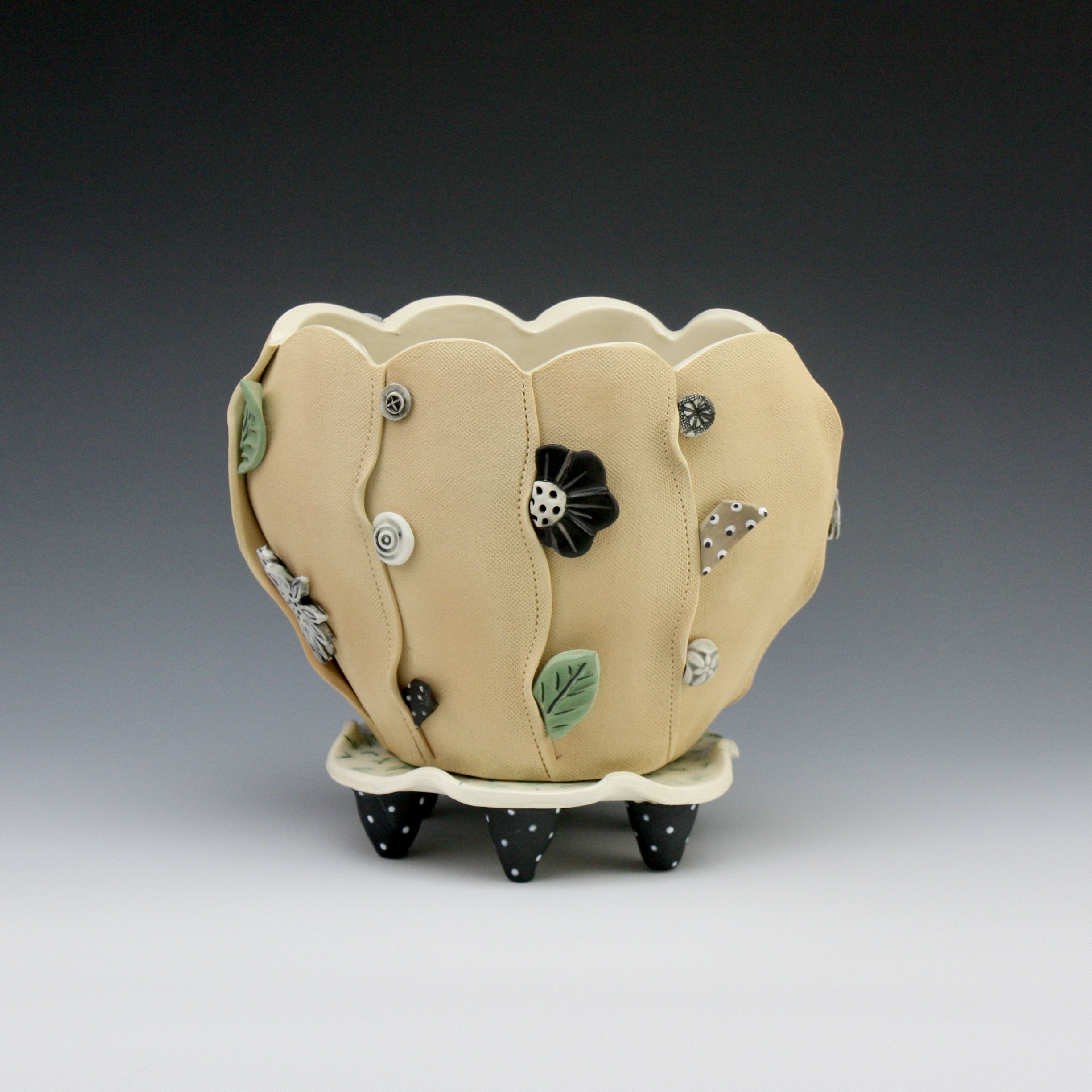 Accoutrements Vase, Taupe $185 6.5 x 7.25 x 4.5"