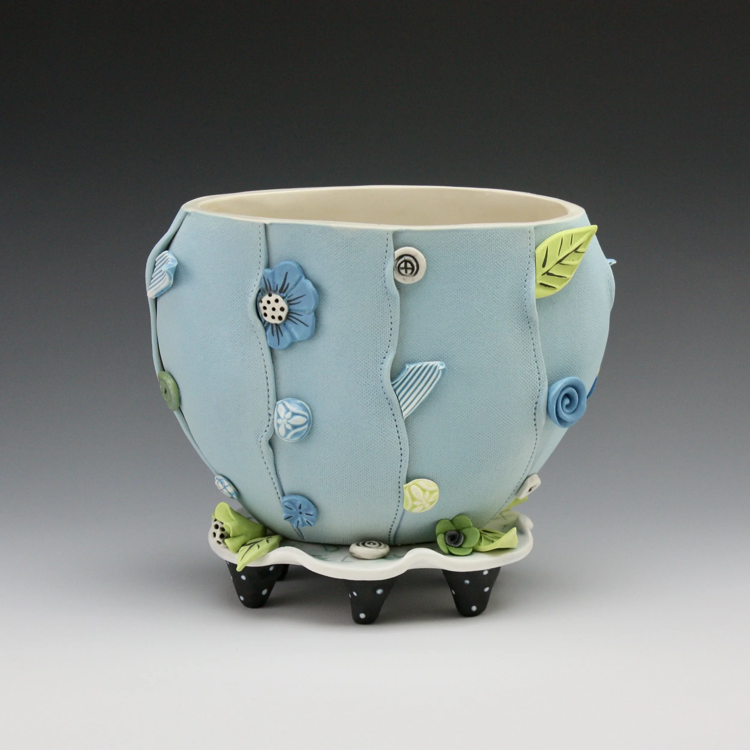 Accoutrements Vase, Turquoise, 5.75 x 7.25 x 4" $185