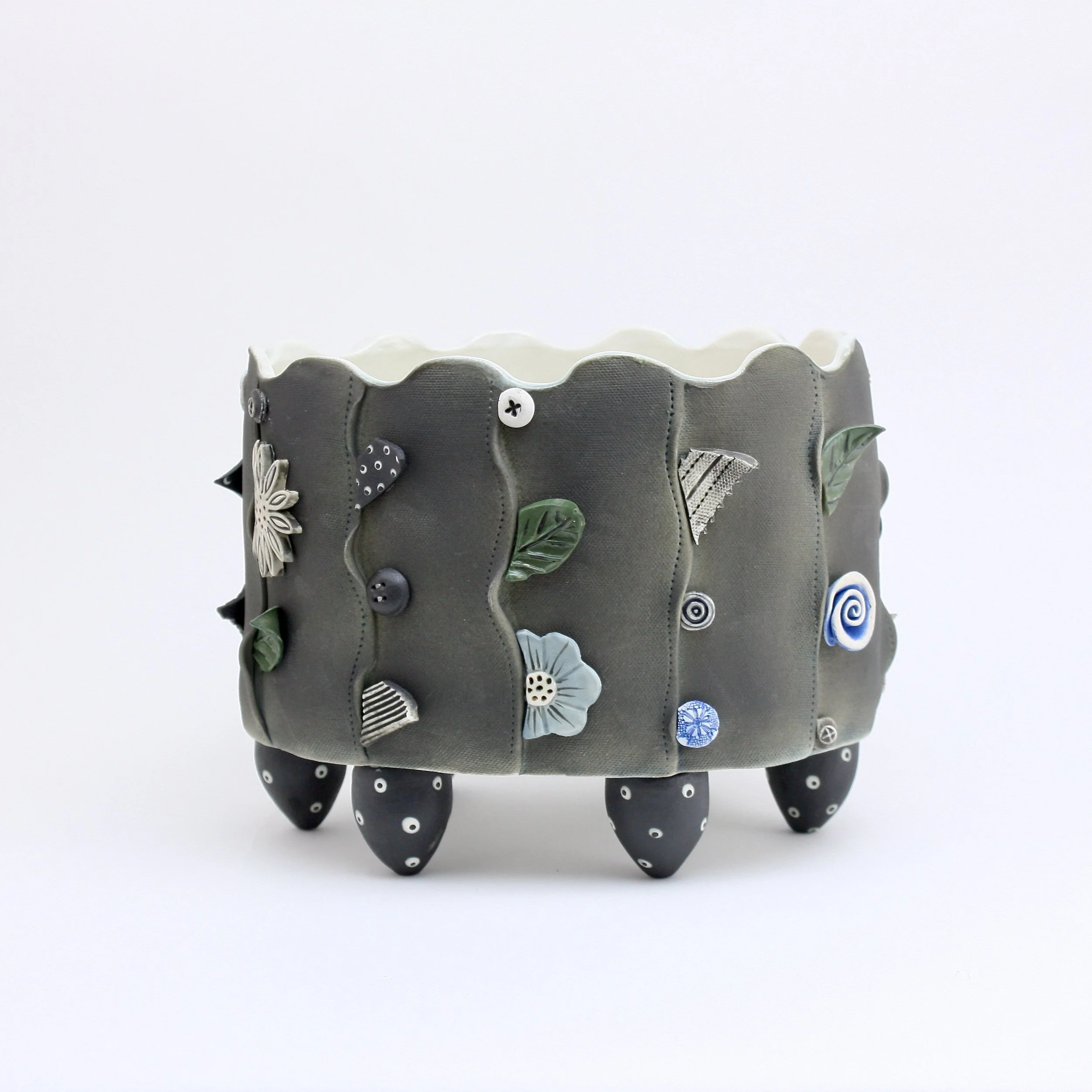 Midnight's Garden Vase 6"h  $350
