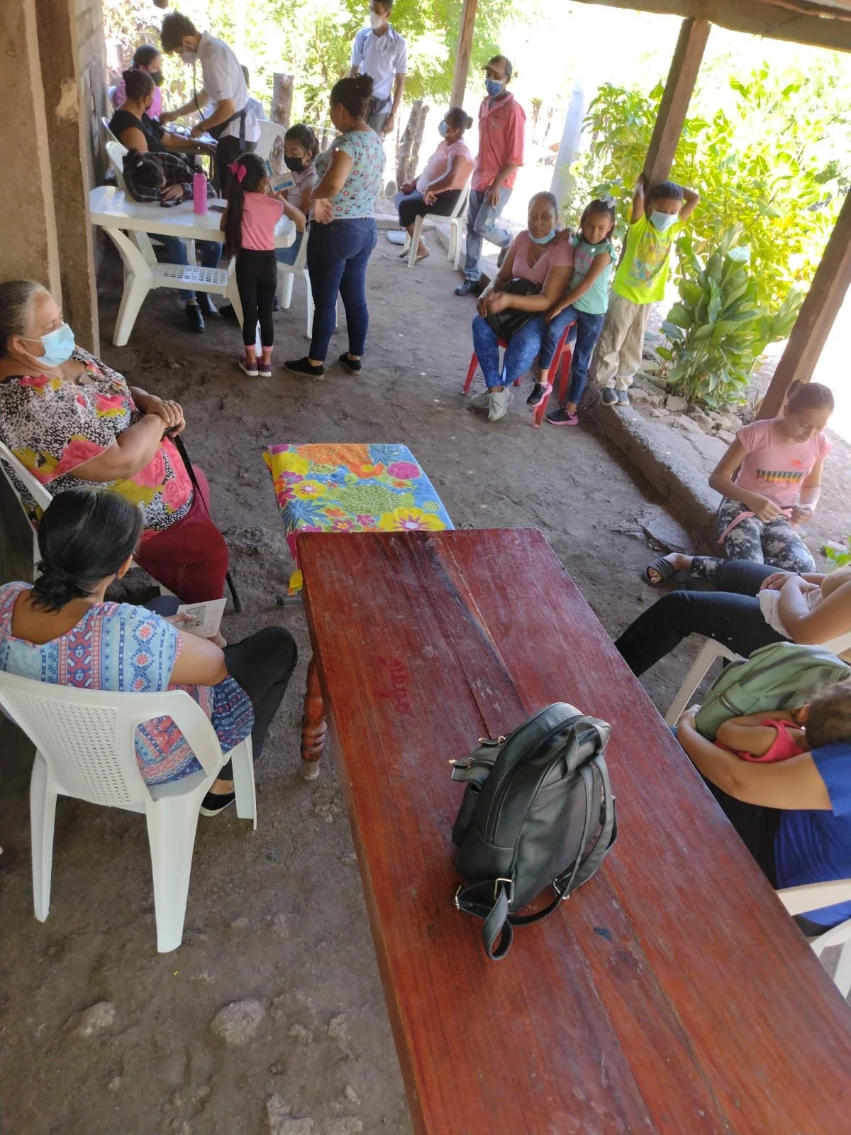 Medical brigade in the community Las Lajas municipality of La Trinidad