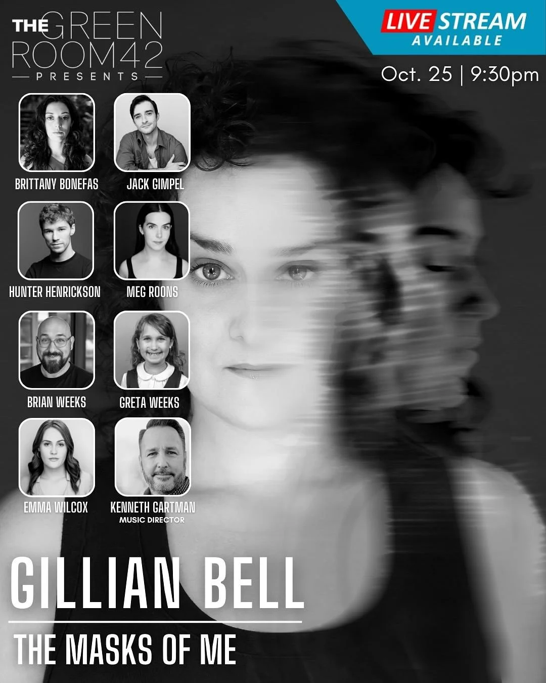 * s p o t l i g h t *

Introducing the MD and featured singers for
THE MASKS OF ME
October 25 | 9:30pm

Brittany Bonifas
Jack Gimpel
Hunter Henrickson
Brian Weeks
Greta Weeks
Emma Wilcox
Kennth Gartman, Music Director 

Tickets link in bio 
In person