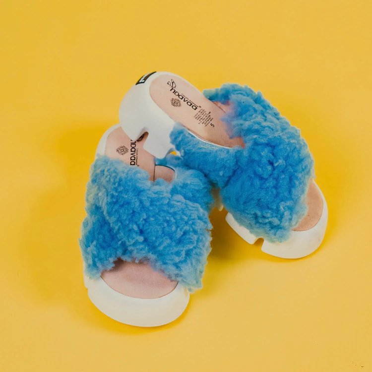Sandalia Cruzado de Piel Lush Chicle