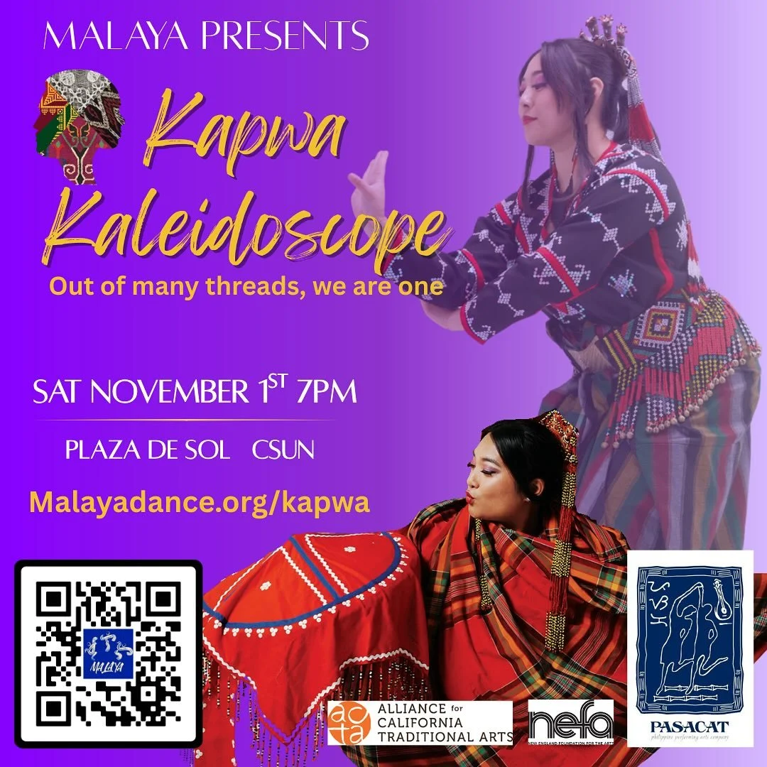 Malaya is pleased to present PASACAT Philippine Performing Arts Company of San Diego for Kapwa Kaleidoscope.  PASACAT will premiere an original work, The Oath of the Tahaw.

Taken from the T&rsquo;boli tale, Tutul Tahaw, the piece tells the story of 