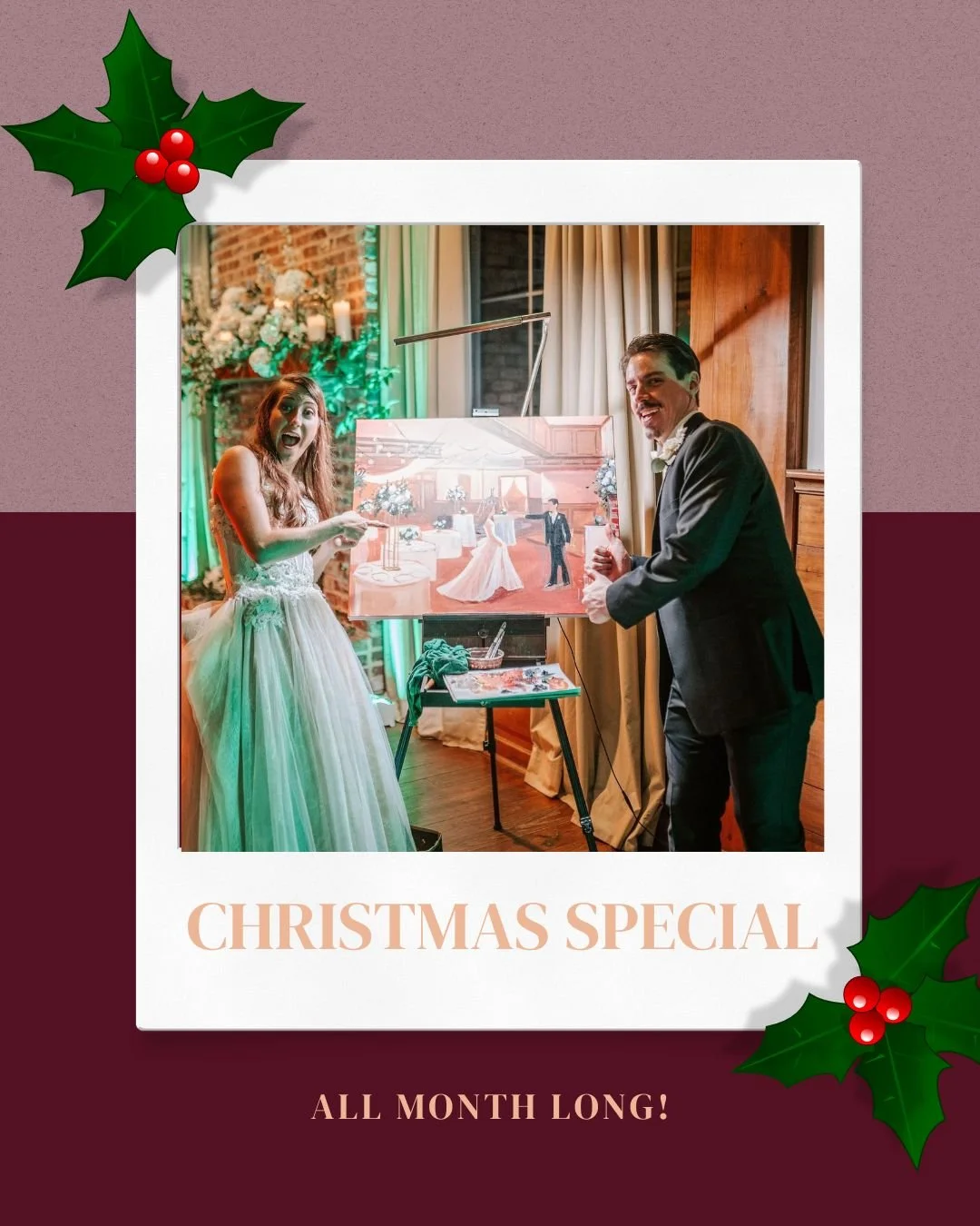 🎉✨ Holiday Special Alert! ✨🎉 Enjoy **$200 OFF** any Live Canvas package for 2026! 🎨✨ Whether you&rsquo;re planning ahead or hosting a last-minute holiday party this December, I've got you covered! 🥳 

💌 Plus, refer a friend who books a confirmed