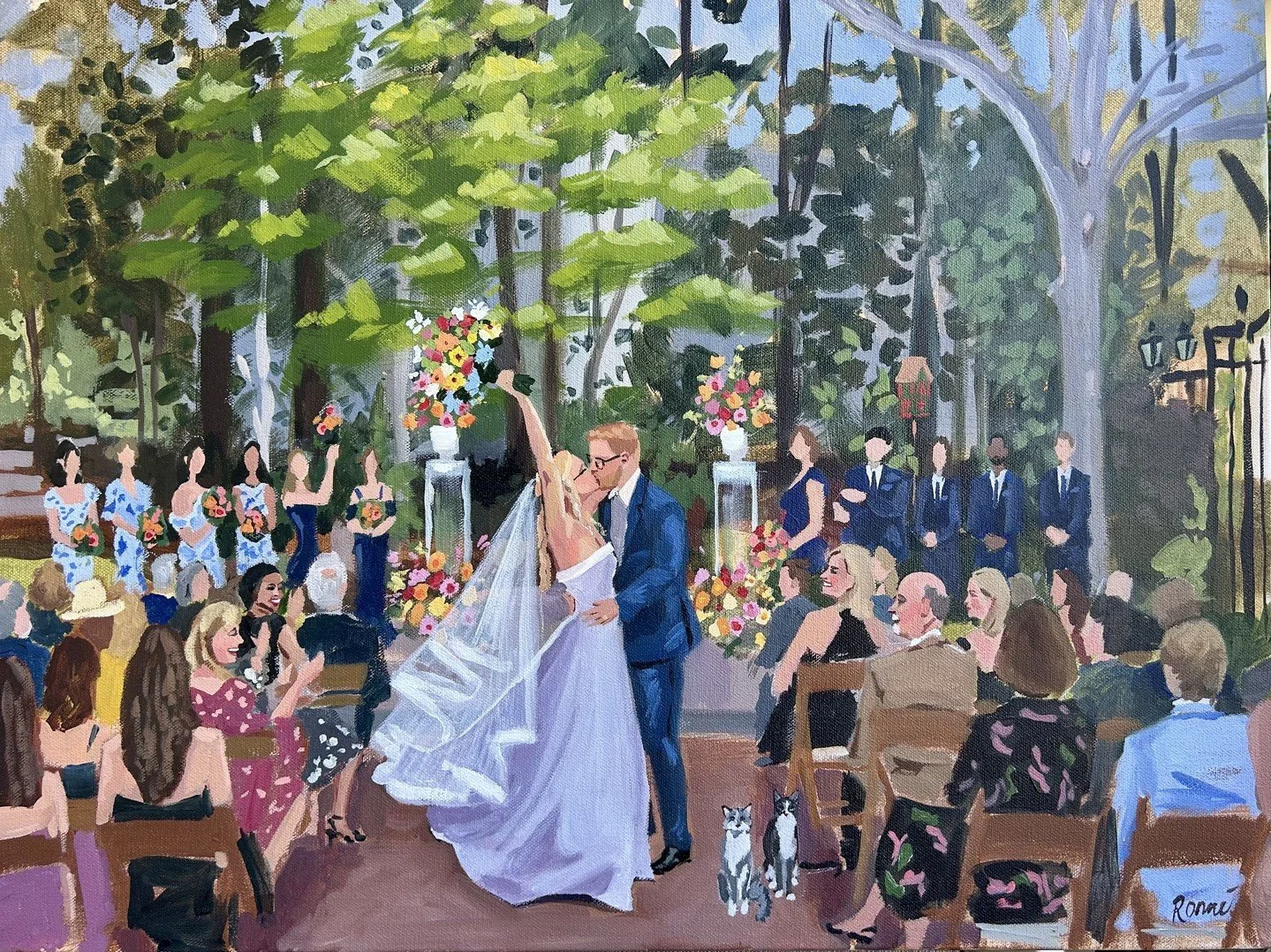 🎨✨ Just uploaded all my finished paintings from this year to my website! Thank you to all the happy couples who entrusted me to paint your very special day! I am forever grateful!