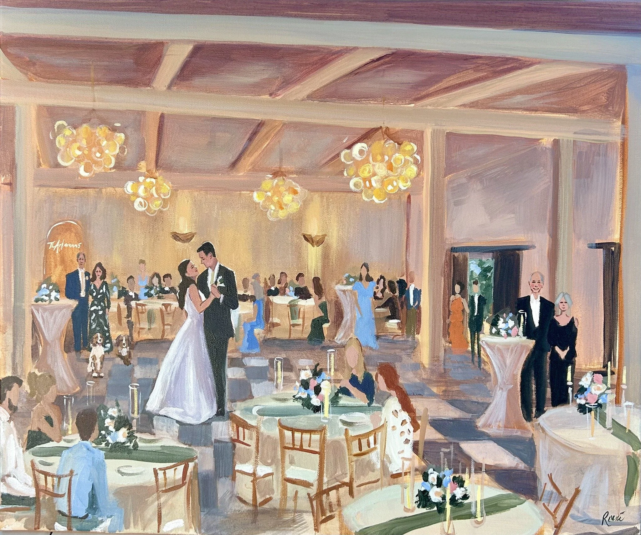 "What happens to the painting after the wedding?"
As I pour my heart and soul into this masterpiece, dedicating about 6 hours to bring your love story to life, it will be around 90-95% complete. Over the years, I've discovered that couples 