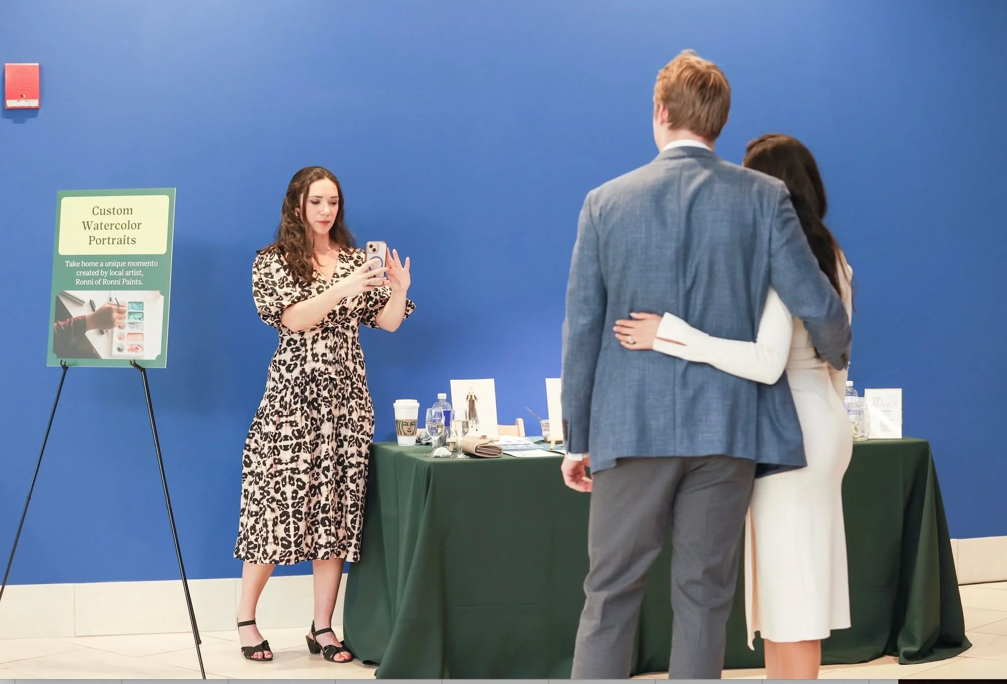 Wondering how the watercolor portraits work?  Swipe to find out!

The interactive and unique guest experience that everyone will love!