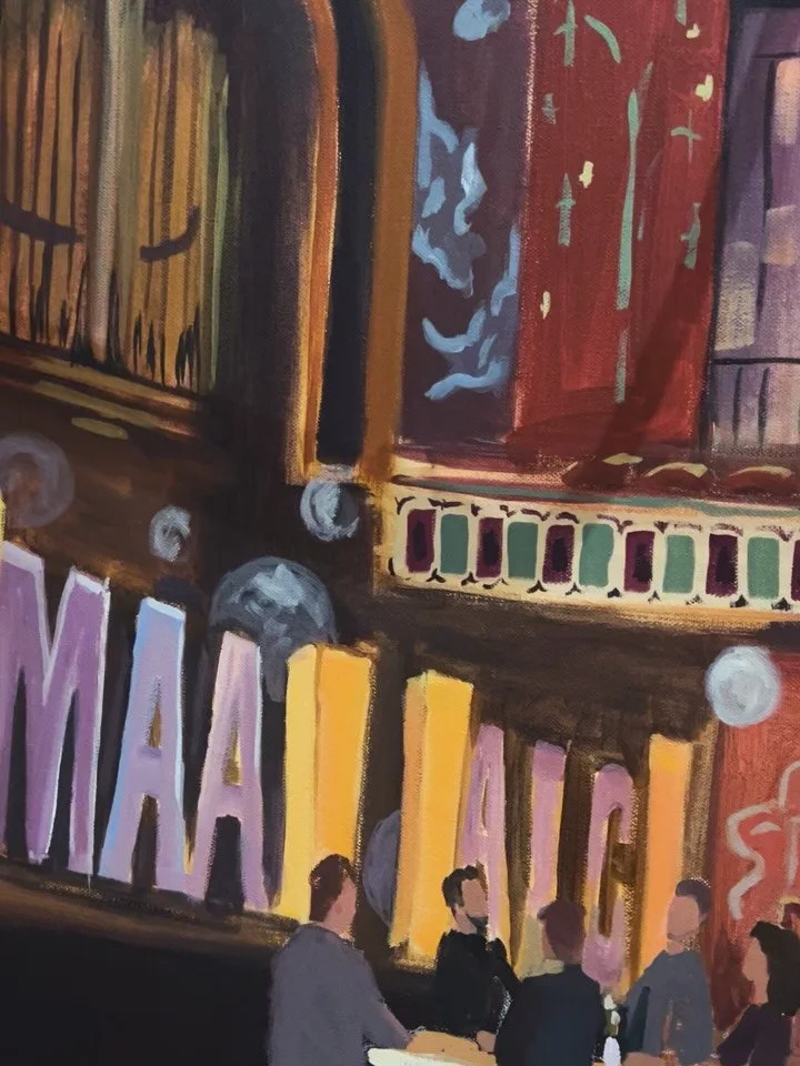 A live painting experience I too will never forget 🎨