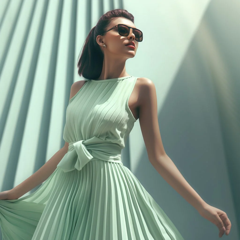 woman wearing mint green ribbed dress.jpg