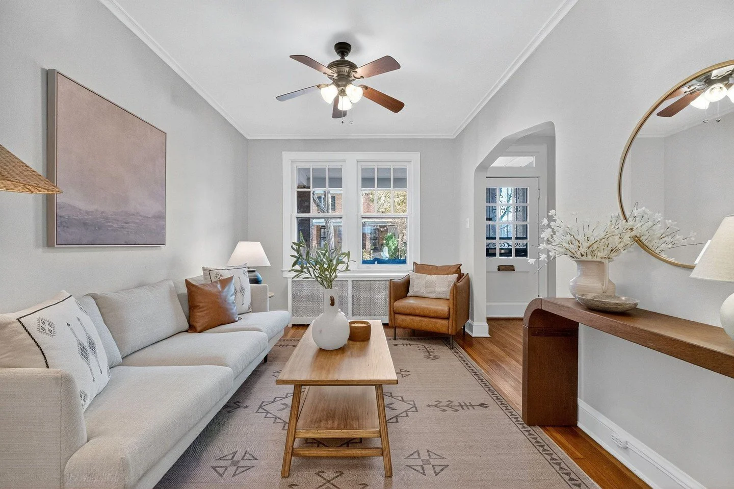 The buyers did not play around with this one.

This row house  already had great bones and beautiful natural light, but it needed a little editorial magic to help buyers really feel the lifestyle. I leaned into soft textures, clean modern lines, and 