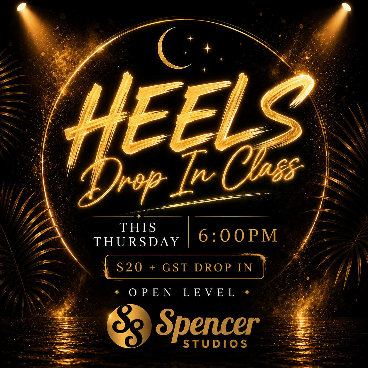 Open Level Heels Drop in