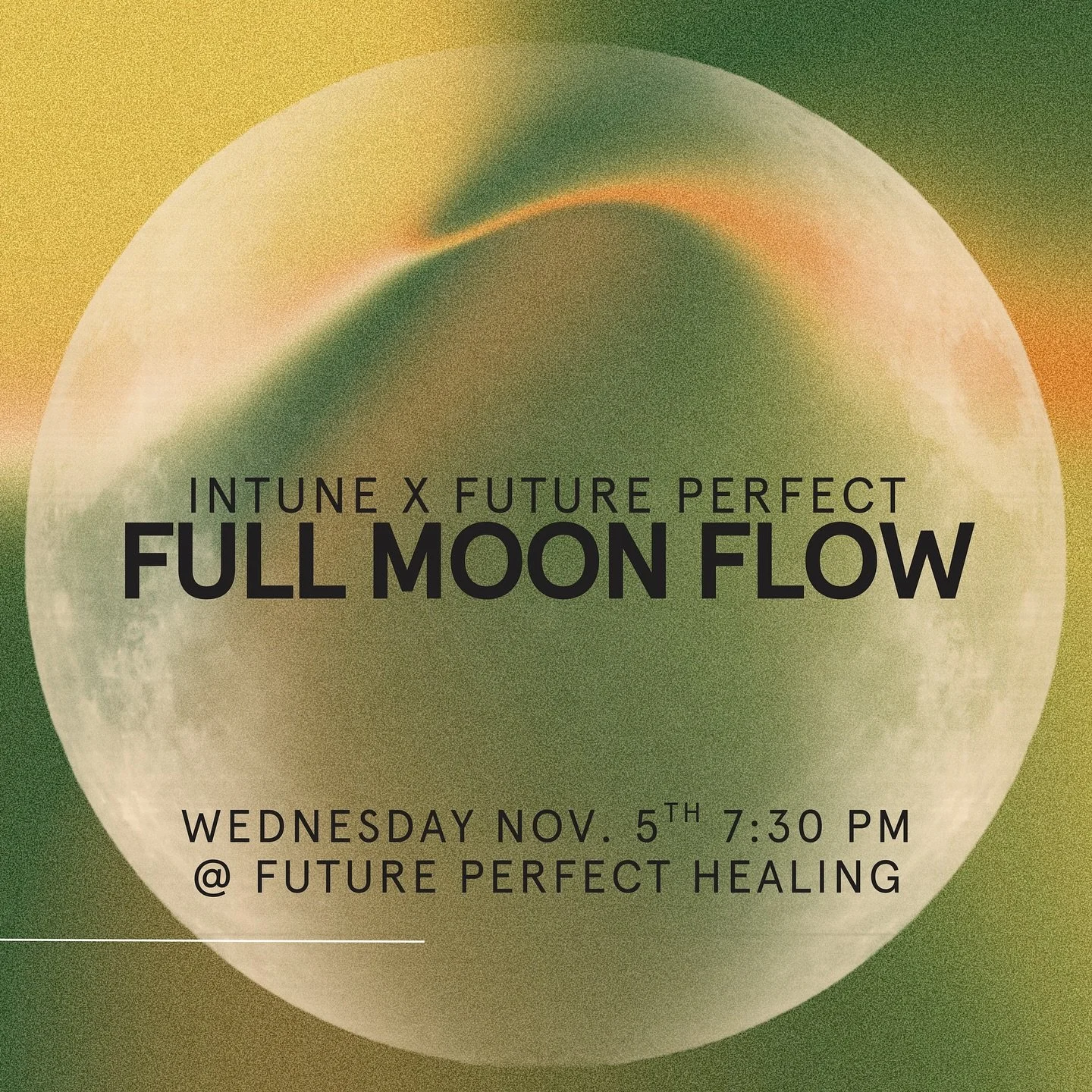Join us Wednesday, November 5th at 7:30 pm for a Full Moon Yoga Class. Align, clear stagnant energy and set intentions with this water themed flow. 🧘🏽
&zwnj;
We will focus on balancing our sacral chakra through meditation, breath work and Hatha Yog