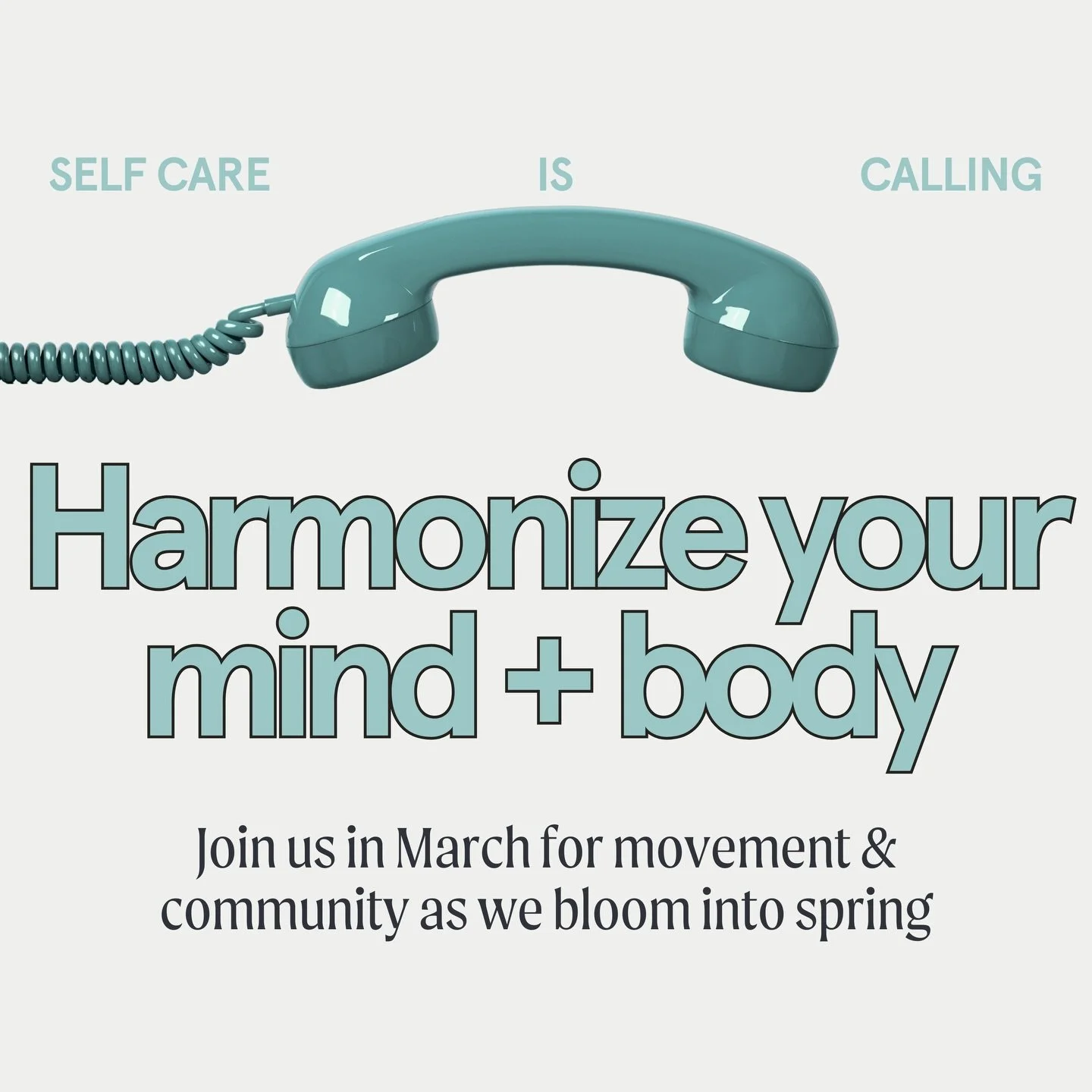We have something exciting coming this March - movement, community &amp; harmonizing our mind &amp; body! ✨💗

Full details coming soon + how to sign up! We can&rsquo;t wait to move together this spring 🌸