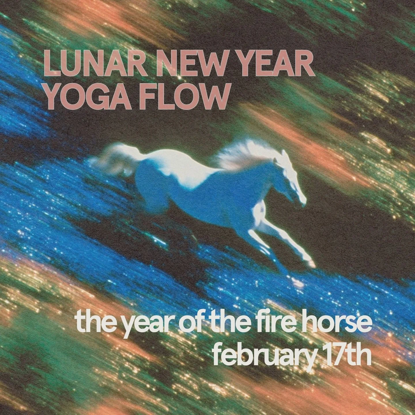 Lunar New Year yoga class 🐎✨ DM if you want to join!