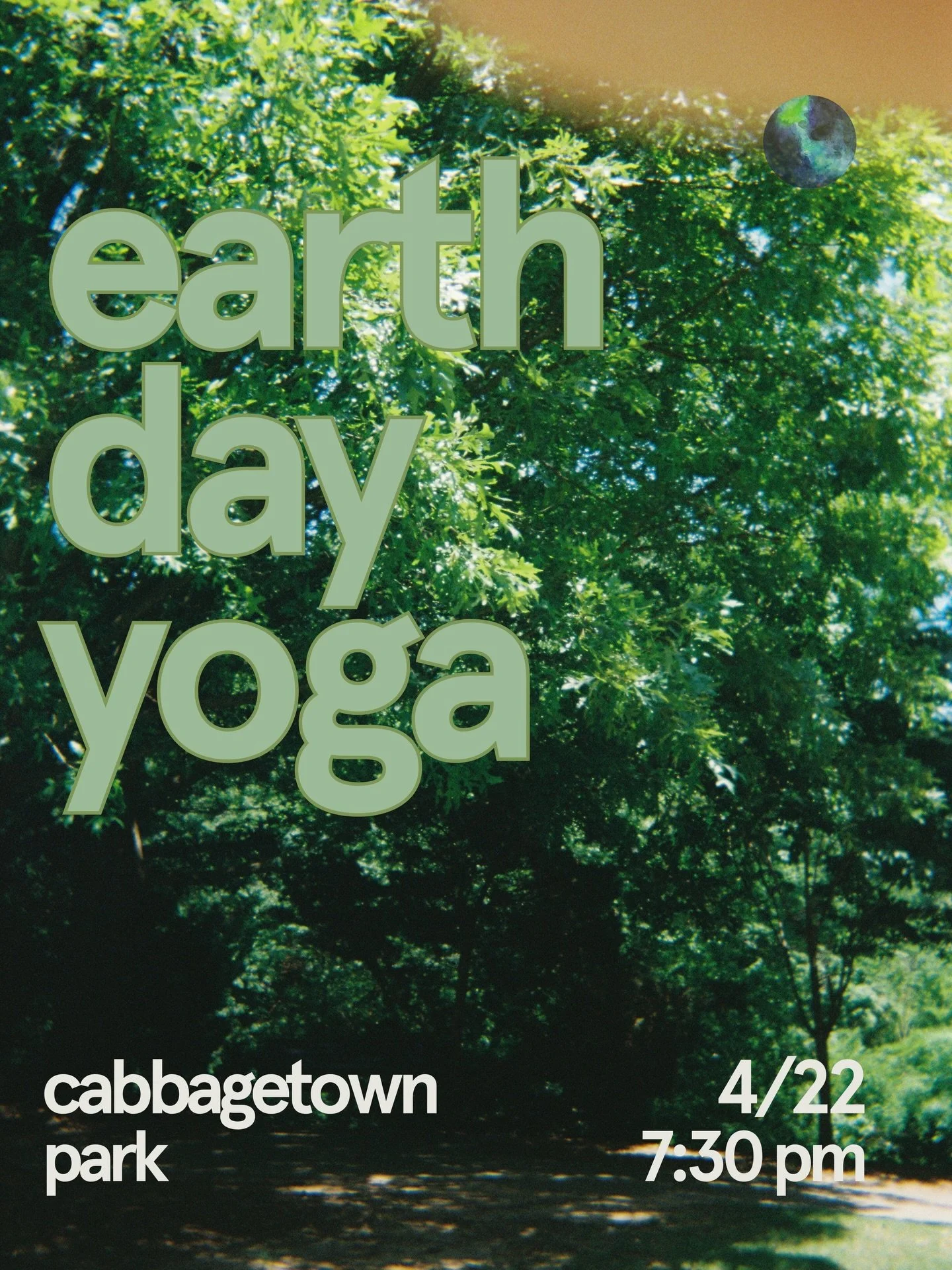 Let&rsquo;s get outside &amp; celebrate Mother Earth together next Wednesday at 7:30 pm for a grounding flow 🌿✨🌏