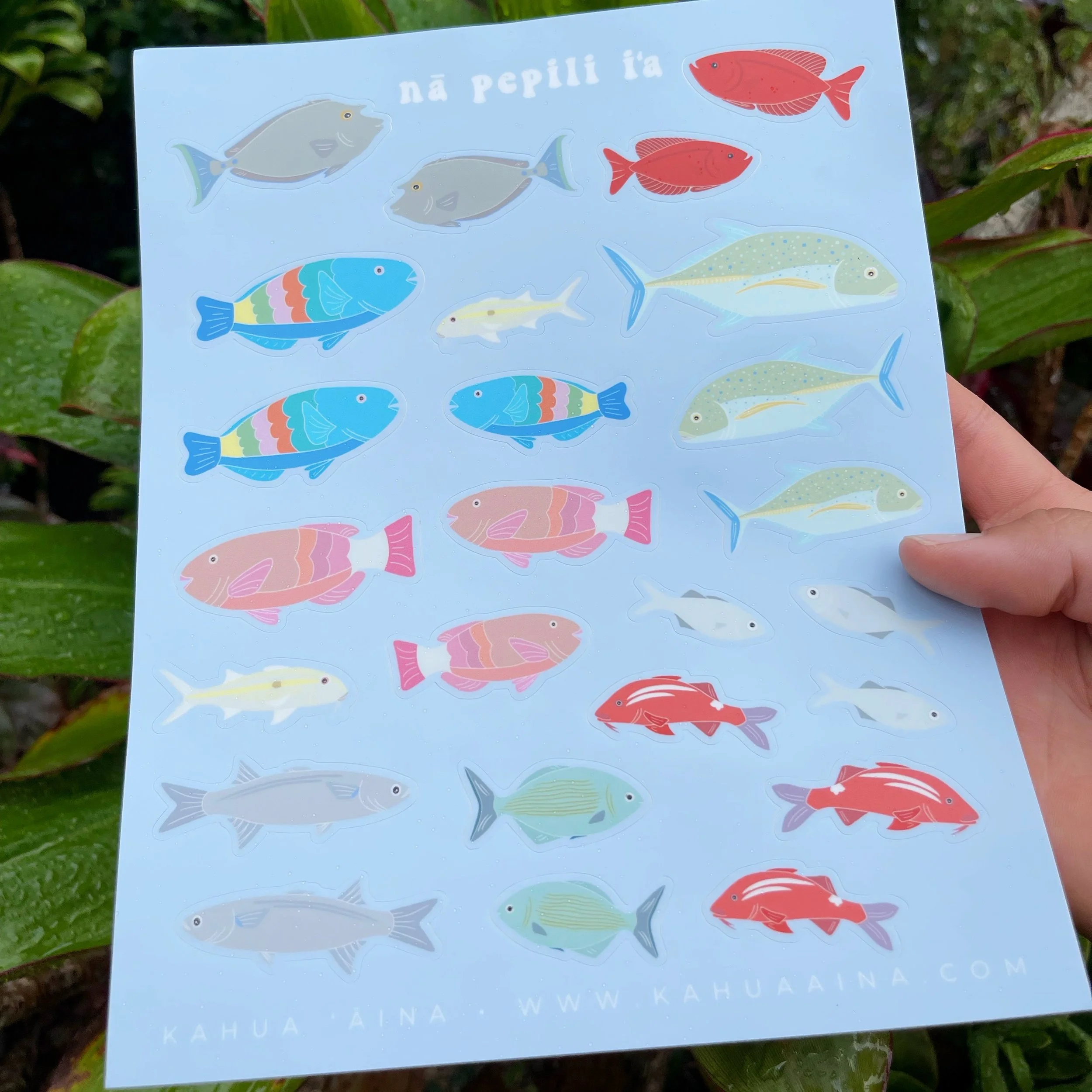Nā Pepili I'a (sticker sheet)