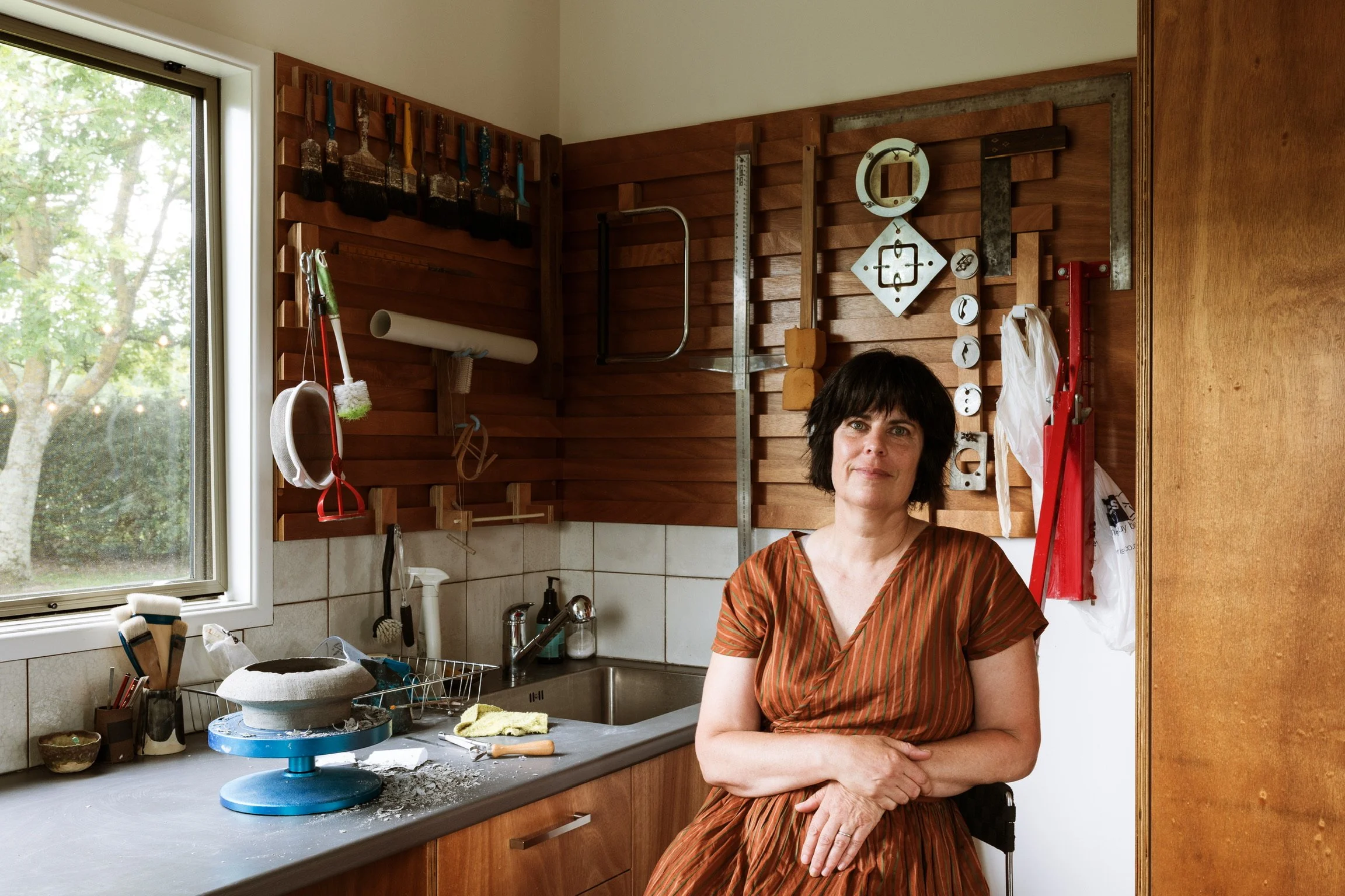 Lynda Wilson in her art studio