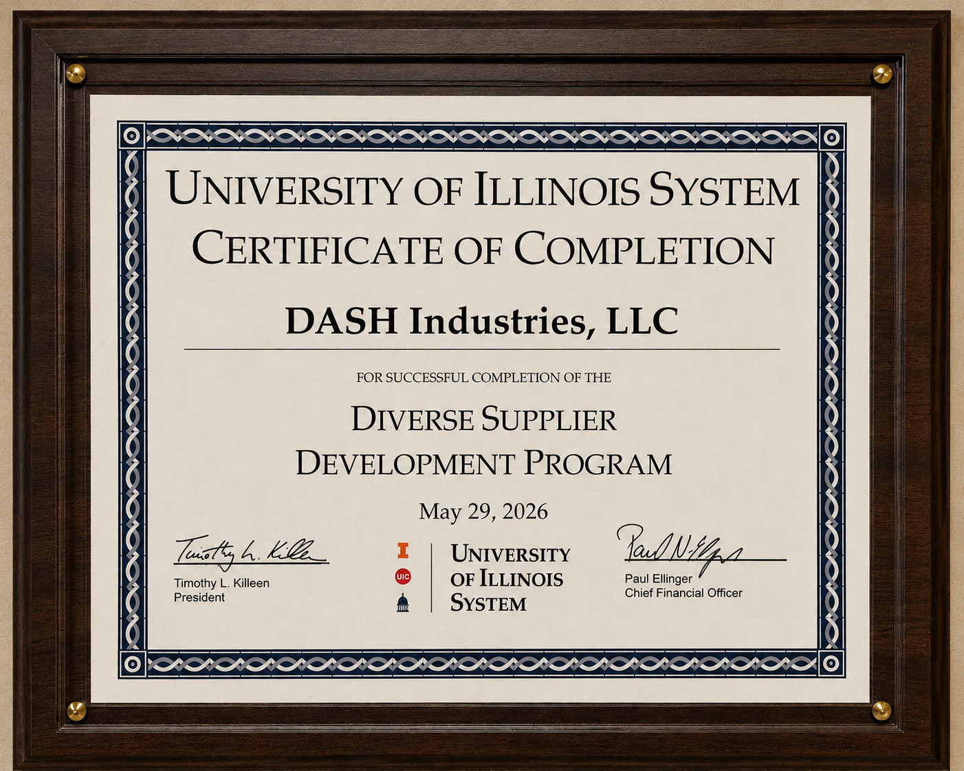 University of Illinois certificate display.png