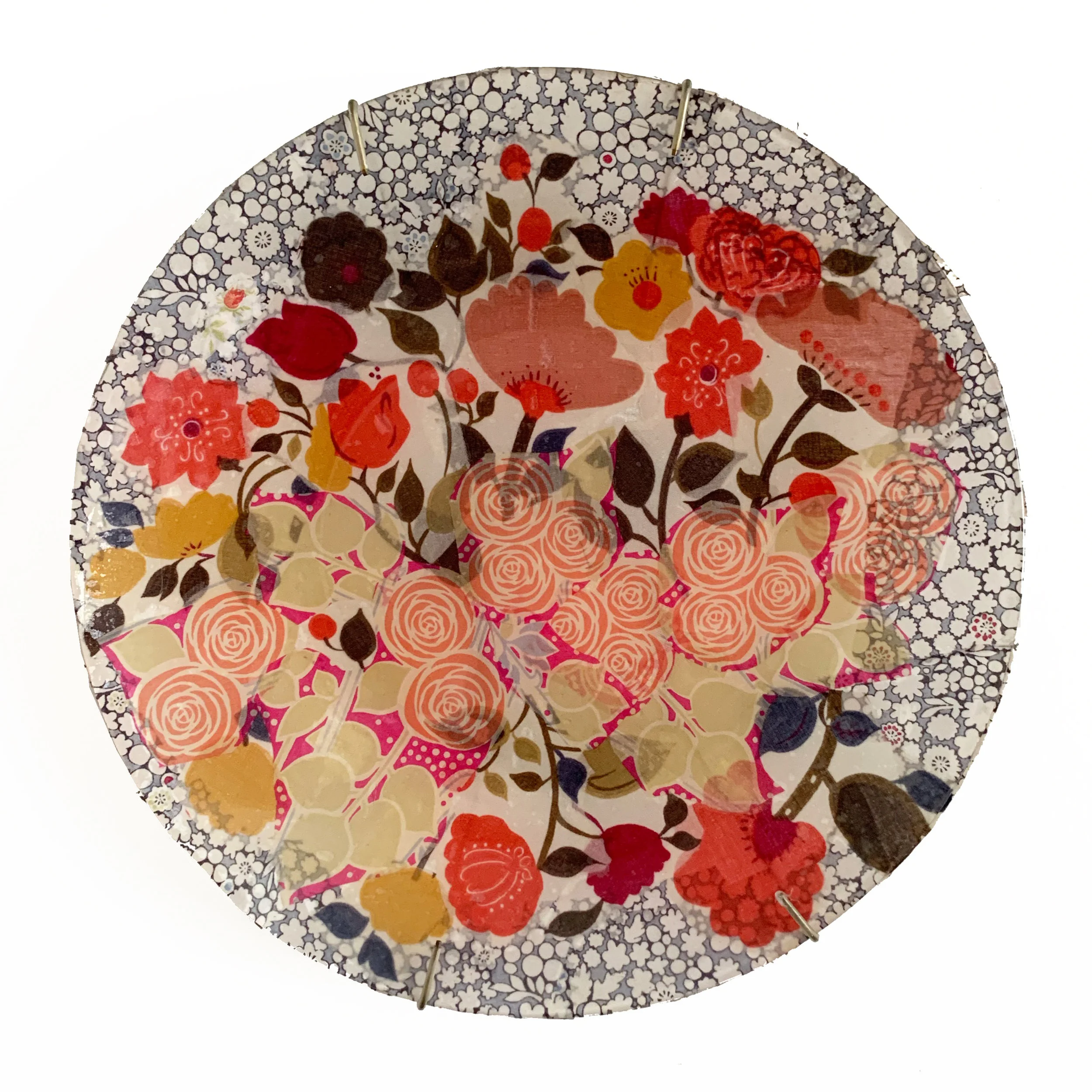 Fantasy Flourish Decoupage Plate, 2010