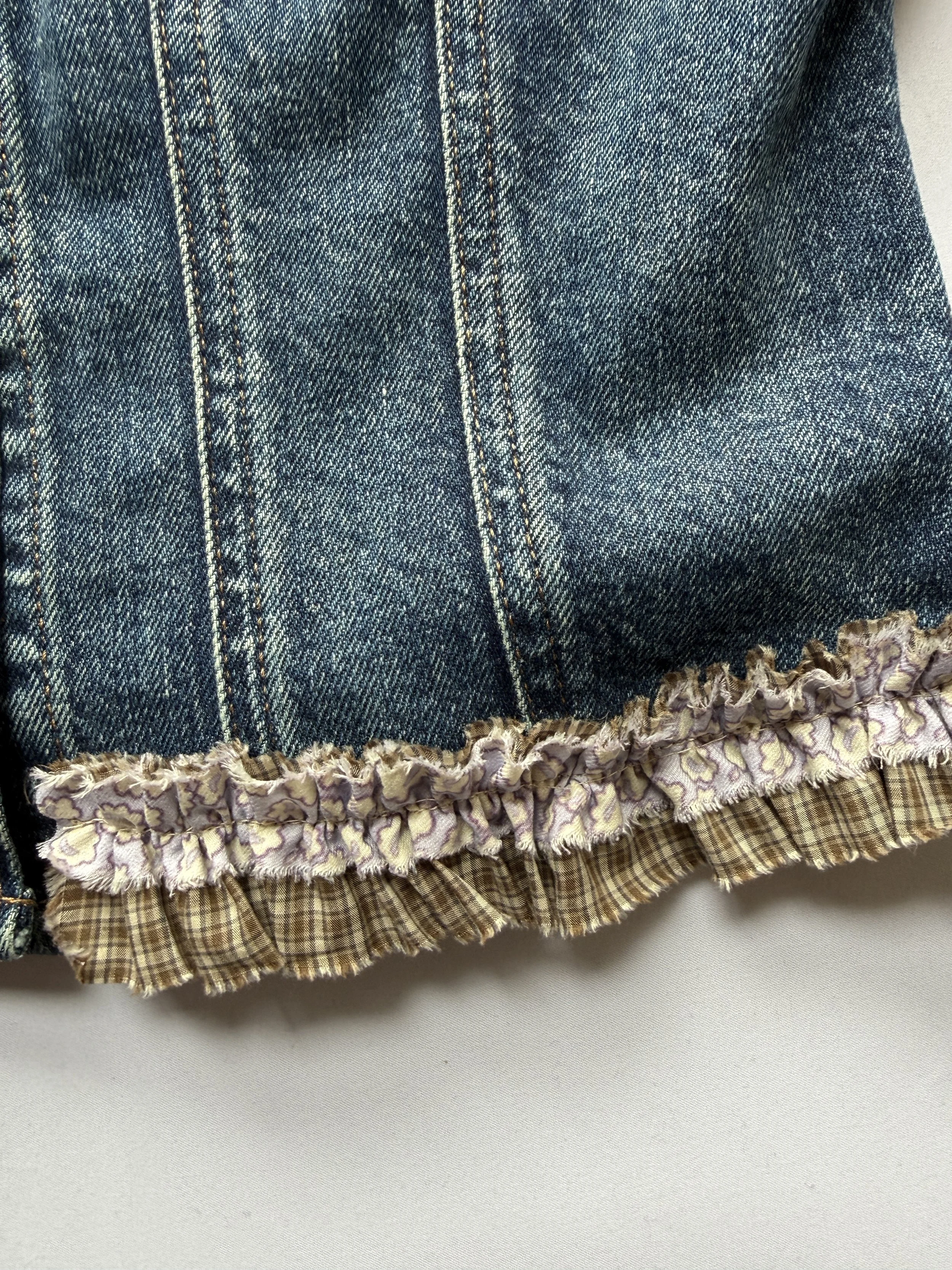 Anna Sui Resort 2027 Embellished Denim Corset Top