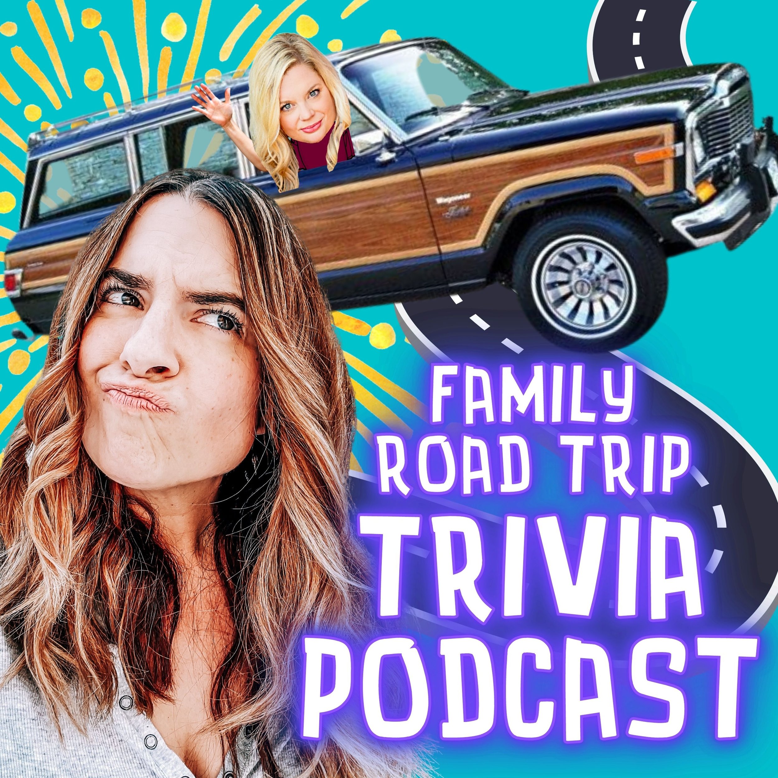 family road trip trivia podcast hosts