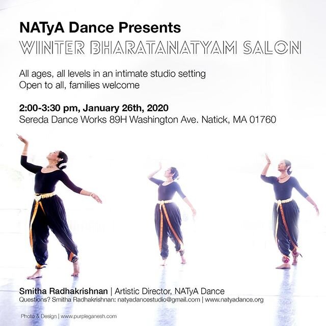 Come one, come all to our informal dance share! #kidsbharatanatyam #winterdance #bharatanatyamdancers #kidslearningdance #hearthebells #varnam #jatiswaram #alarippu