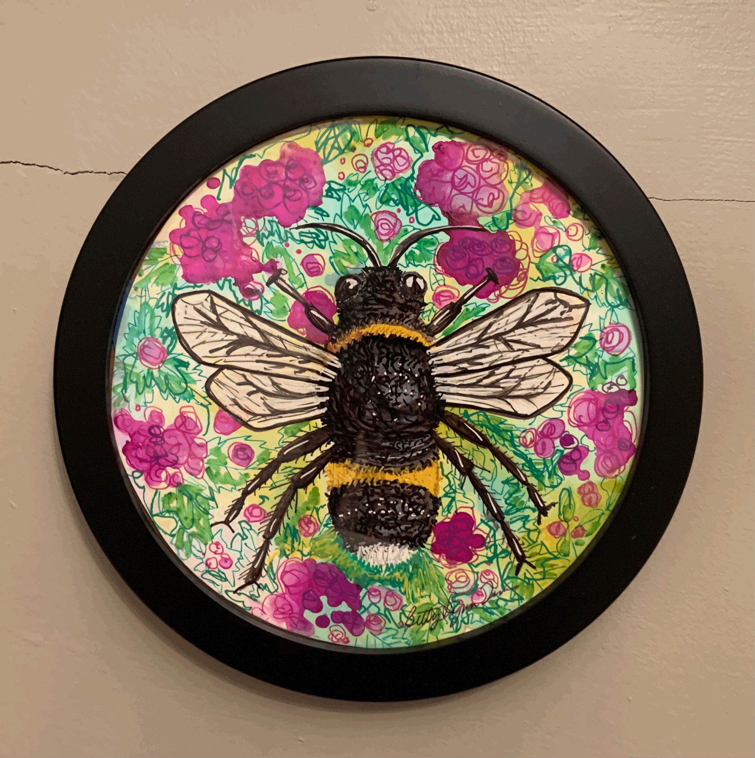 Bee with Flowers