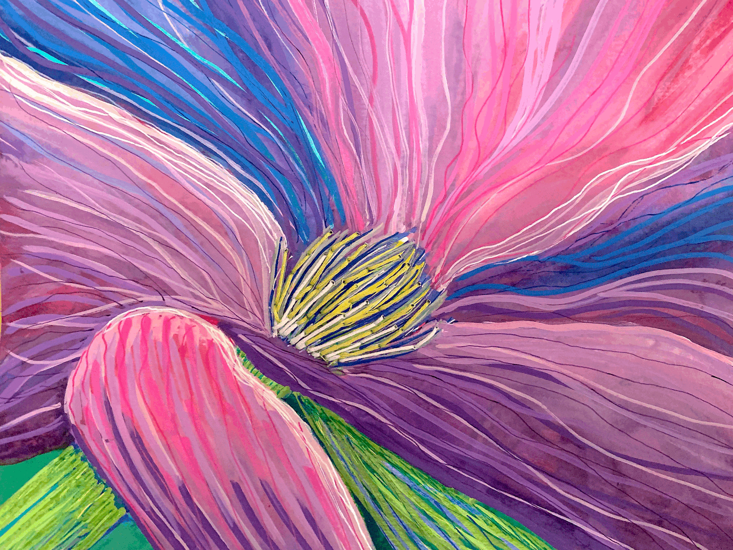 Purple Floral Close Up