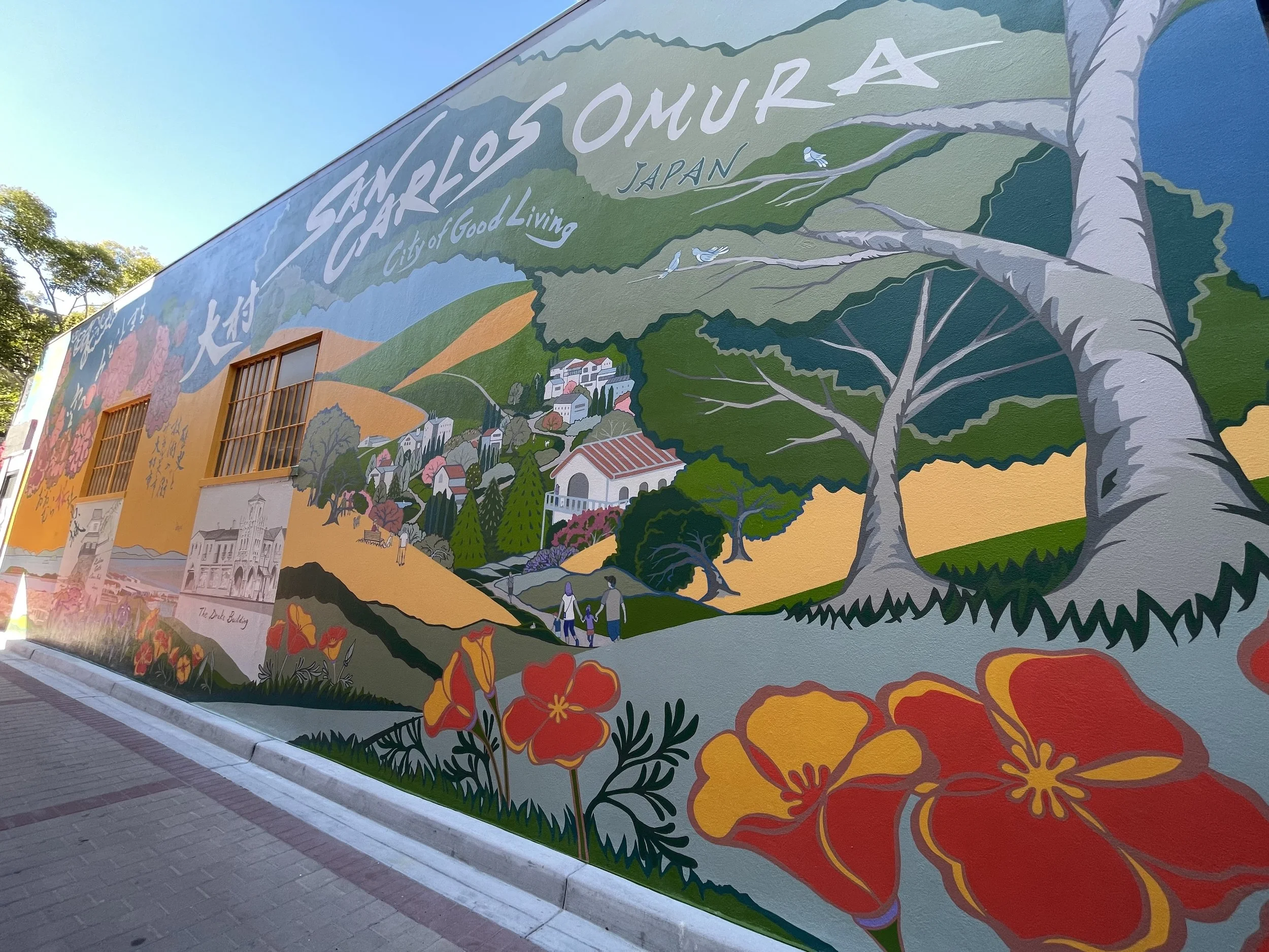 Blossoms Mural Dedication &amp; Calligraphy Demonstration