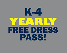 K-5 FREE DRESS YEAR PASS 2026-2027 School Year - SUMMER SALE