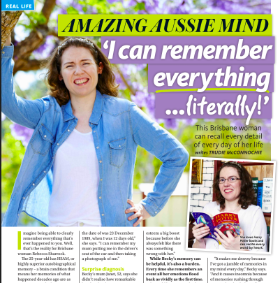 'I can remember everything... literally!'