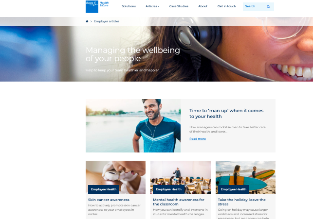Bupa Healthier Workplaces