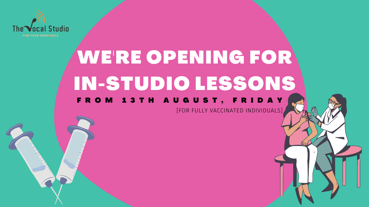Re-Opening of In-Studio Lessons 