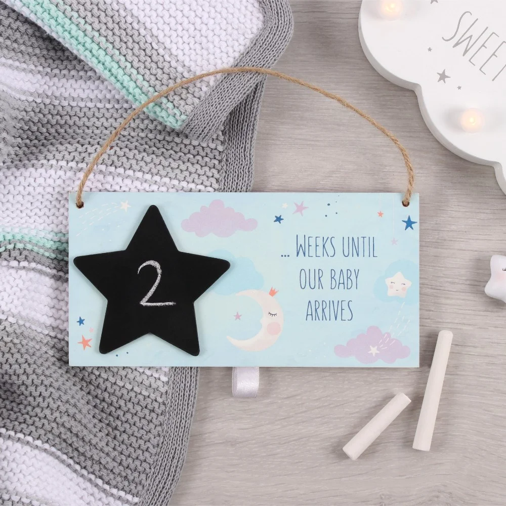 Baby Arrival Coutdown Plaques