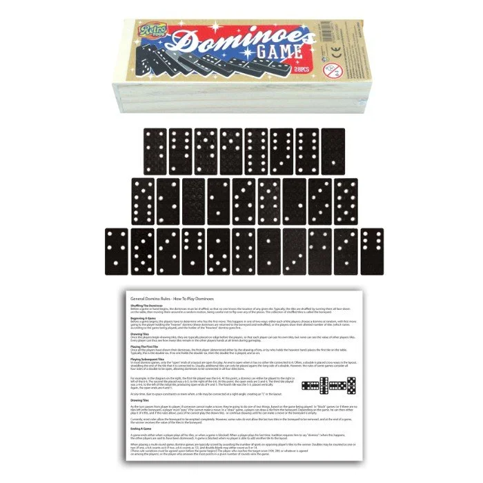 Dominoes in Wooden Box