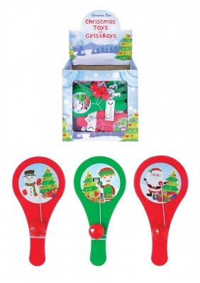 Christmas Paddle Bat & Ball.jfif